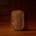 Jiao Tu Ornament – Hand-Carved Aged Jinnanmu Wood Decor Inspired by Chinese Mythology