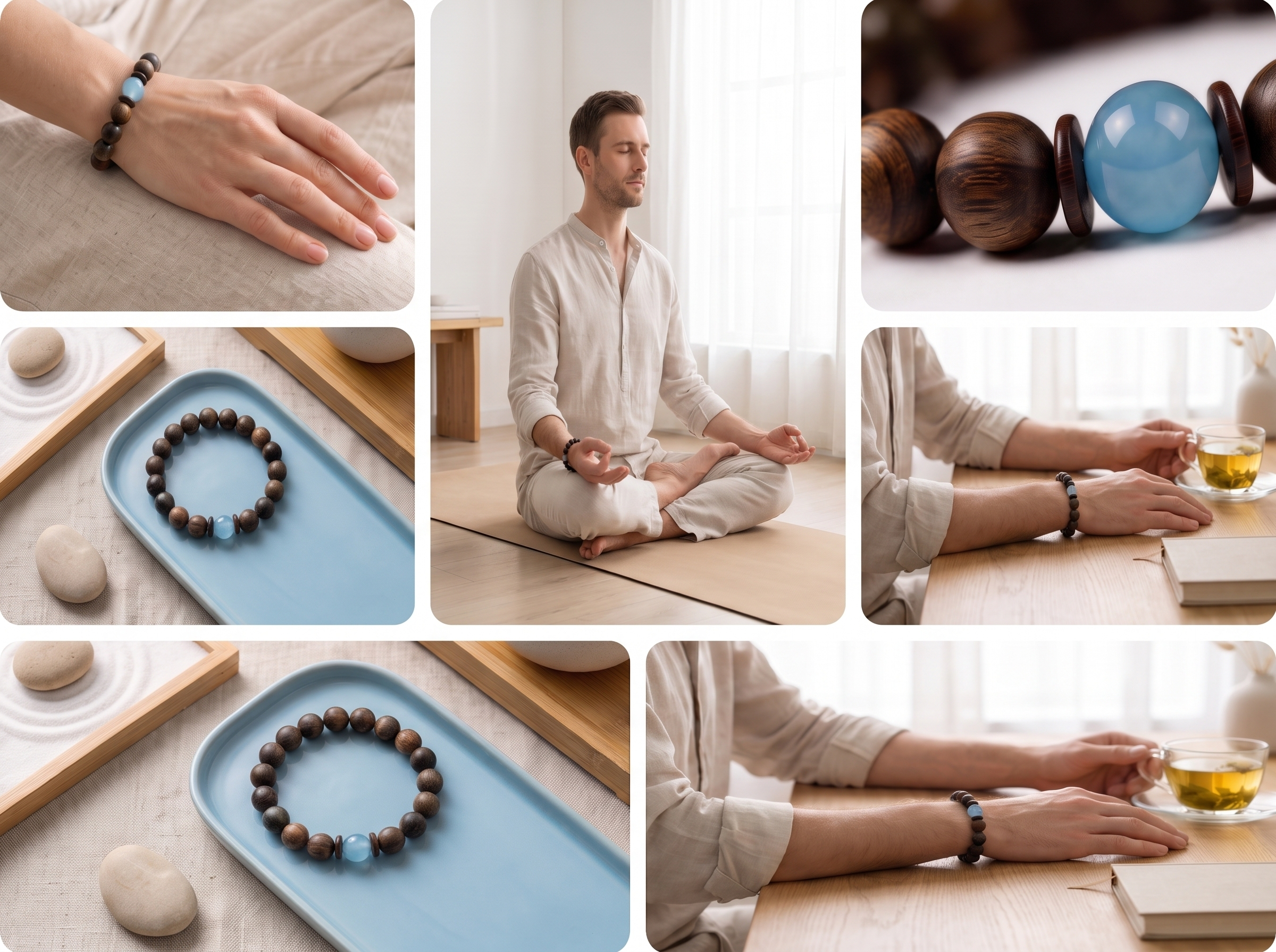 Xuanming Bracelet – Aged Jinnanmu Wood with Natural Translucent Nephrite Jade Bead