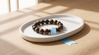 Xuanming Bracelet – Aged Jinnanmu Wood with Natural Translucent Nephrite Jade Bead