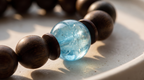 Xuanming Bracelet – Aged Jinnanmu Wood with Natural Translucent Nephrite Jade Bead
