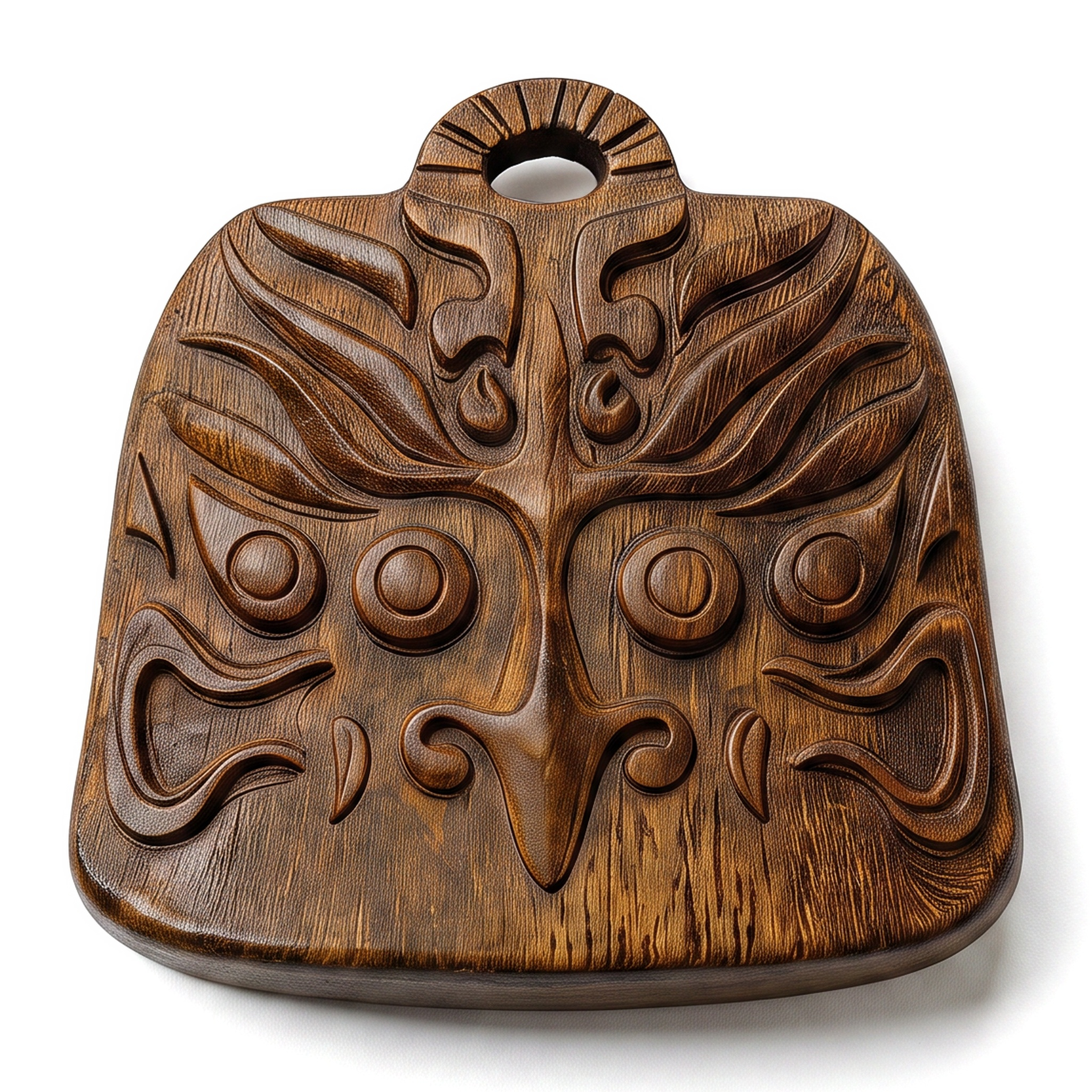 Chongming Bird Pendant – Hand-Carved Aged Jinnanmu Wood Design from Chinese Folklore