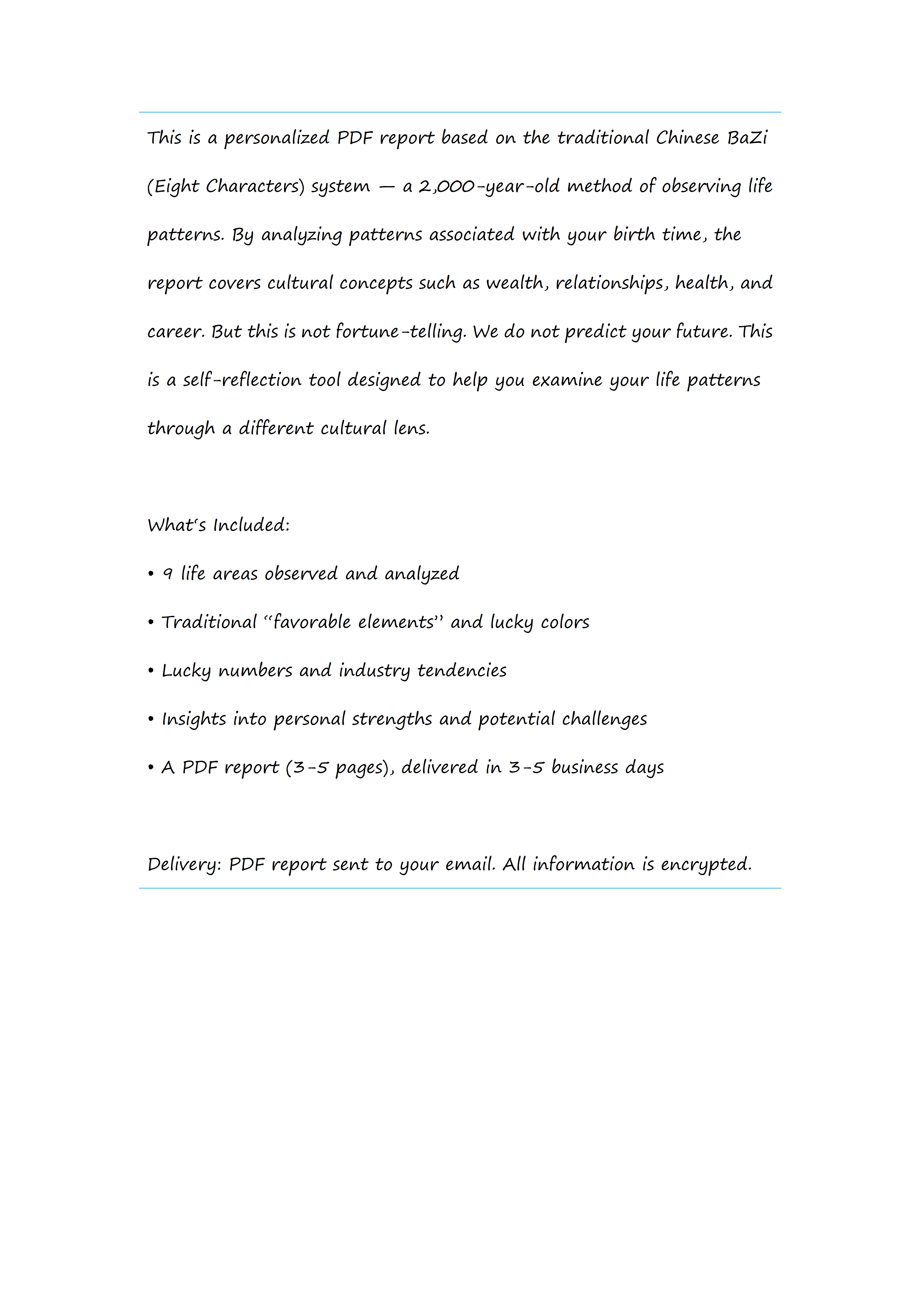 BaZi Basic Reading – Your Life Blueprint