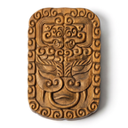 Jiao Tu Ornament – Hand-Carved Aged Jinnanmu Wood Decor Inspired by Chinese Mythology