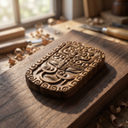 Jiao Tu Ornament – Hand-Carved Aged Jinnanmu Wood Decor Inspired by Chinese Mythology