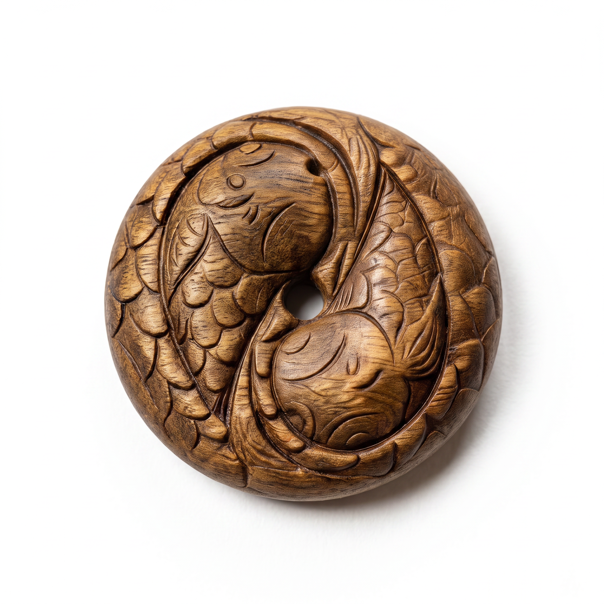 Wen Yao Pendant – Hand-Carved Aged Jinnanmu Wood Accessory Inspired by the Shan Hai Jing